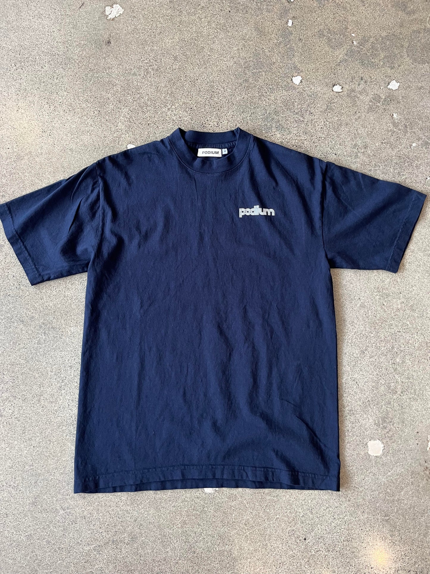 Podium Shop Tee Navy 6.5oz