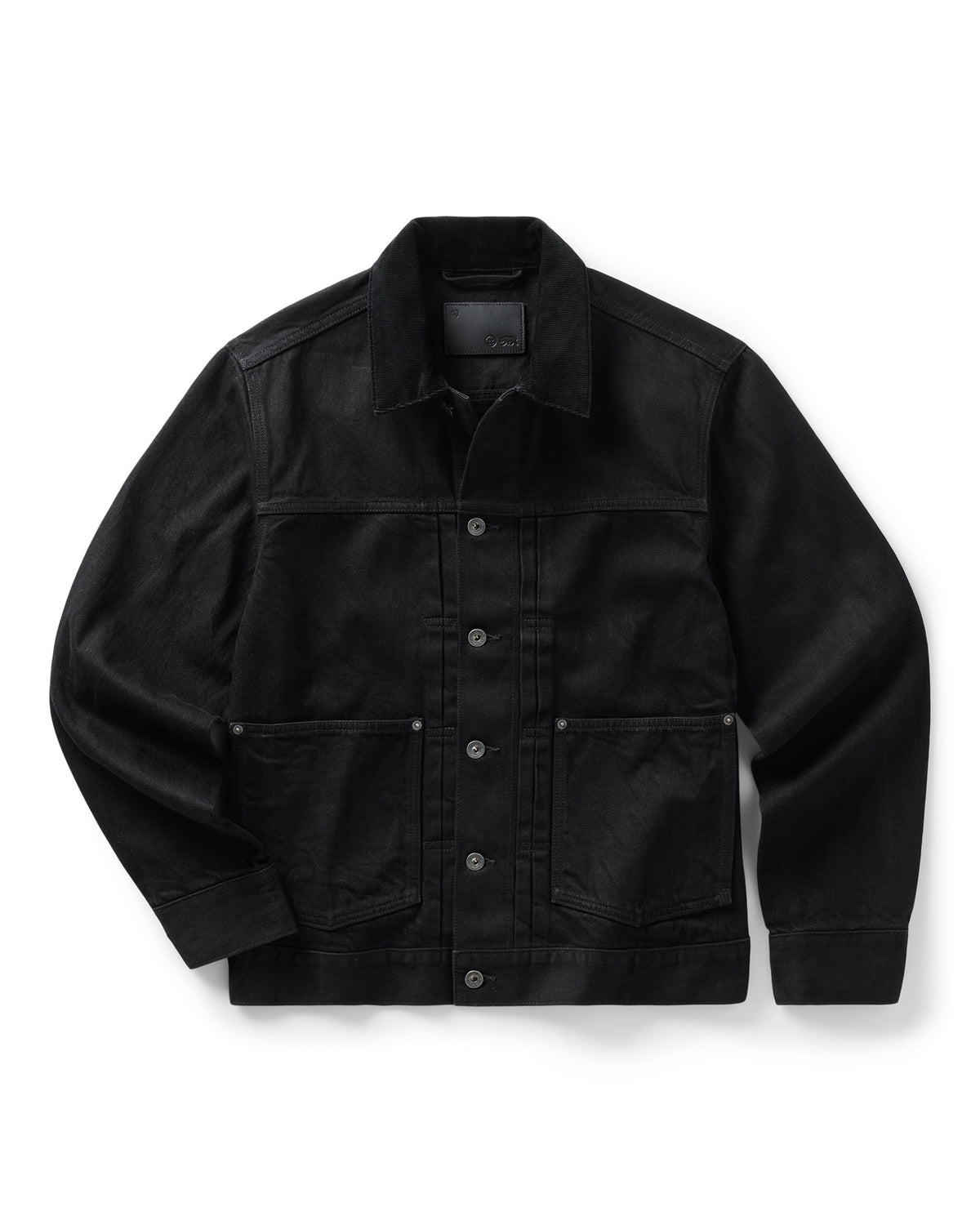 Taylor Stitch The Ryder Jacket in Rinsed Black Organic Selvedge