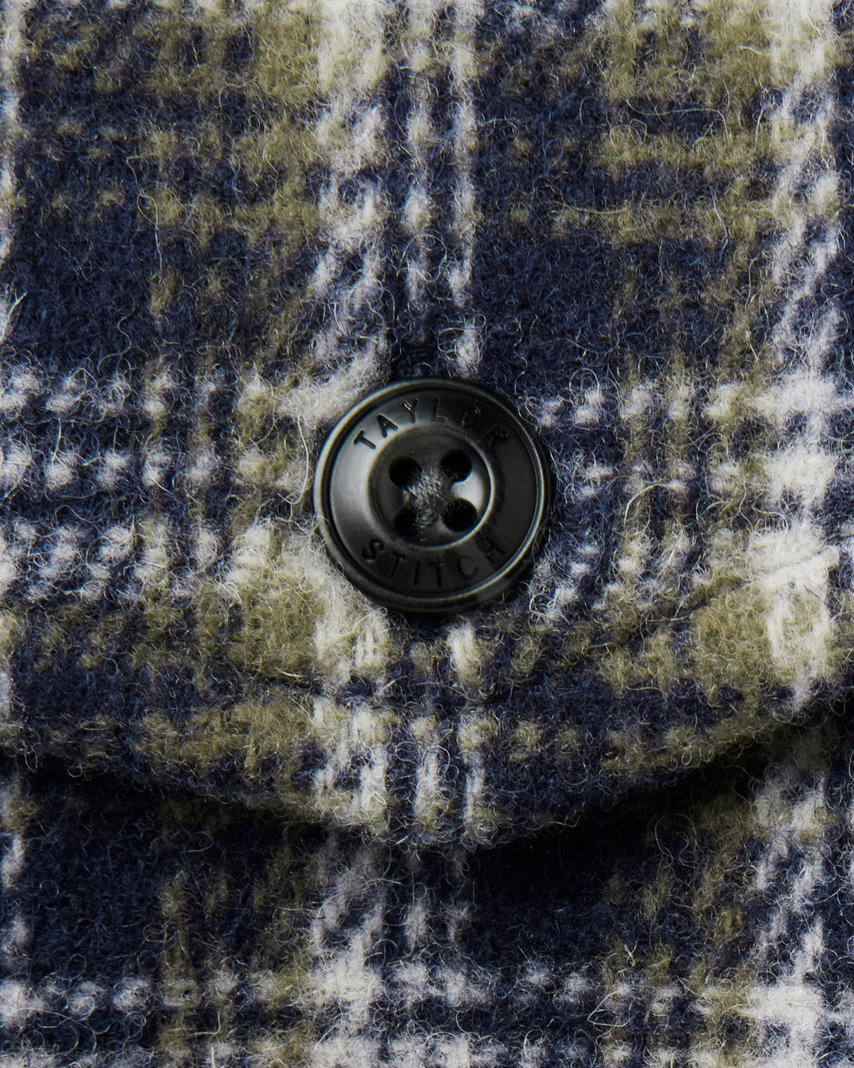 Taylor Stitch The Maritime Shirt Jacket in Navy Shadow Plaid Wool