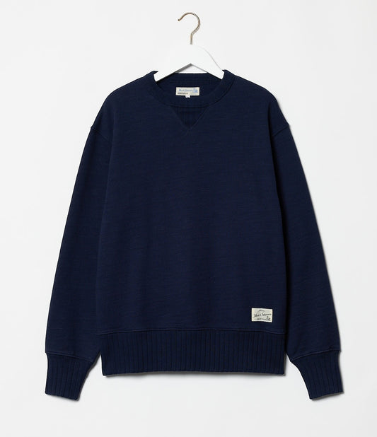 Merz B Schwanen Rugged Fleece Sweatshirt Navy