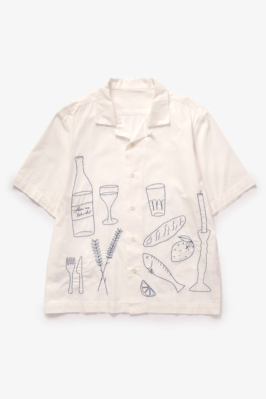 Service Works Light Twill Picnic Short Sleeve White