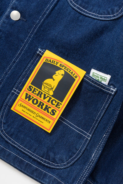 Service Works Denim Coverall 2.0 One Wash Indigo