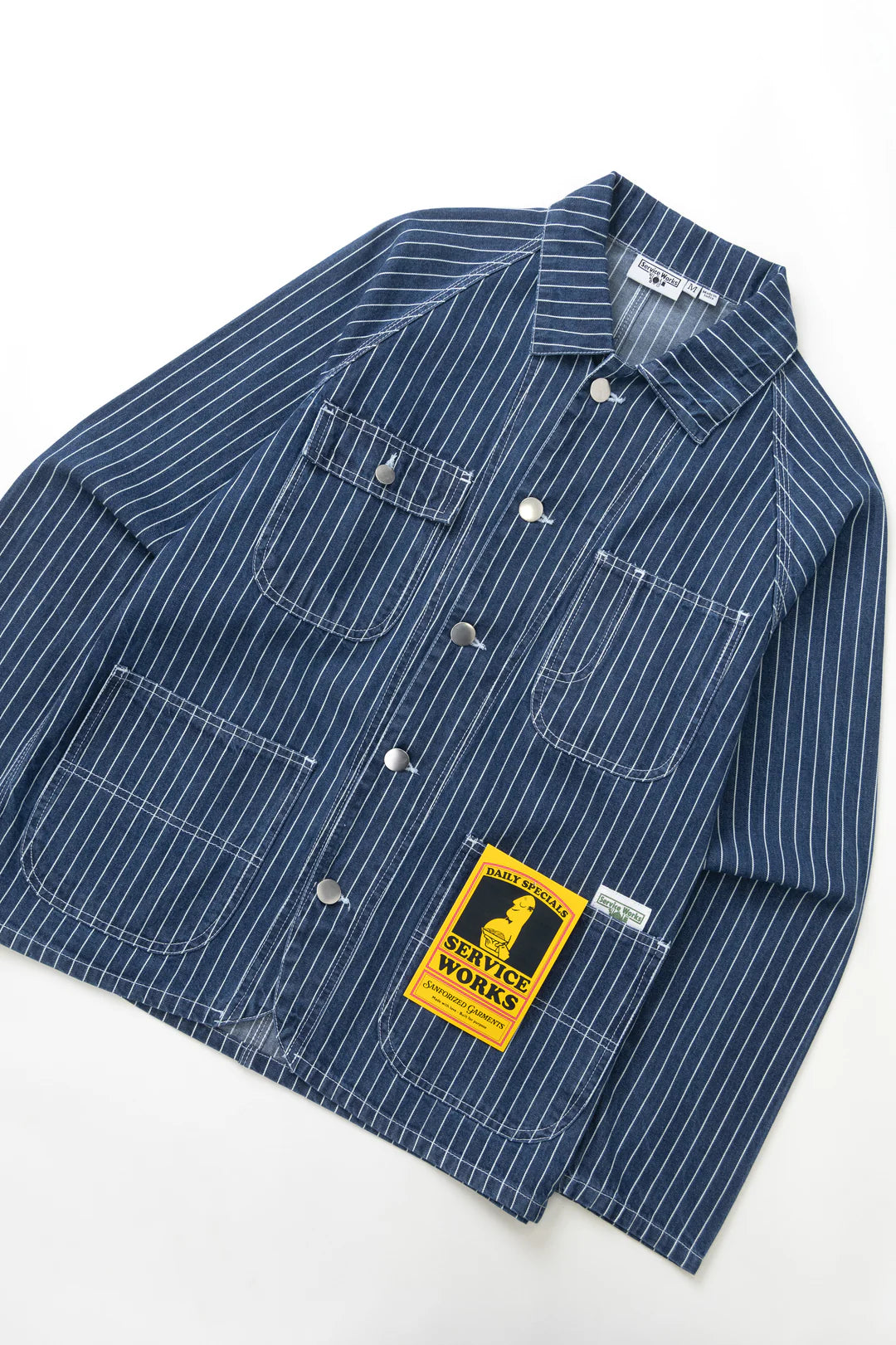 Service Works Pinstripe Denim Coverall 2.0 Indigo