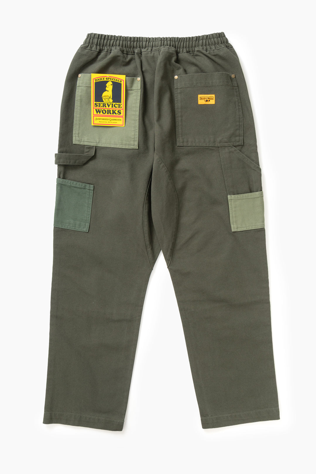 Service Works Patchwork Utility Chef Pants Olive