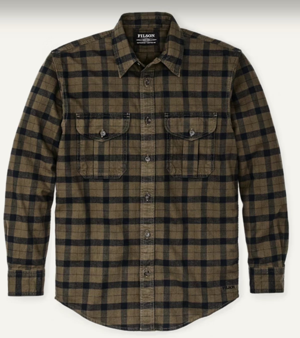 Filson Alaskan Guide Shirt Otter Green/Black Plaid