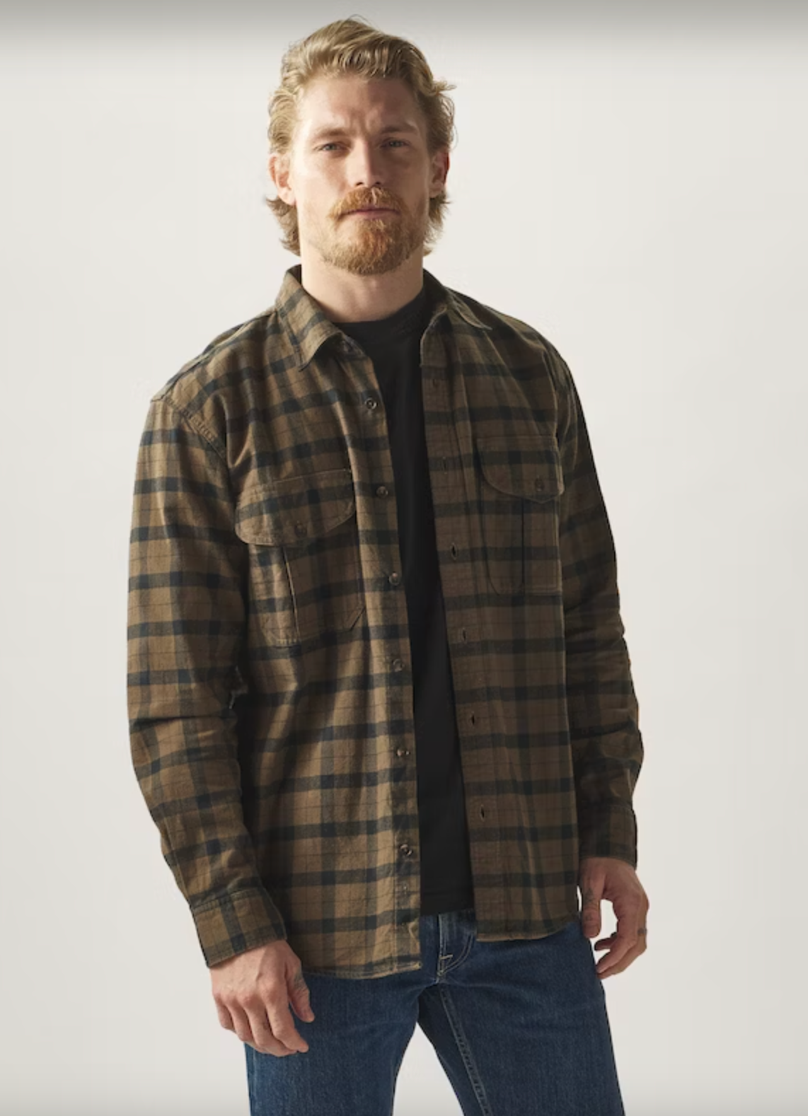 Filson Alaskan Guide Shirt Otter Green/Black Plaid