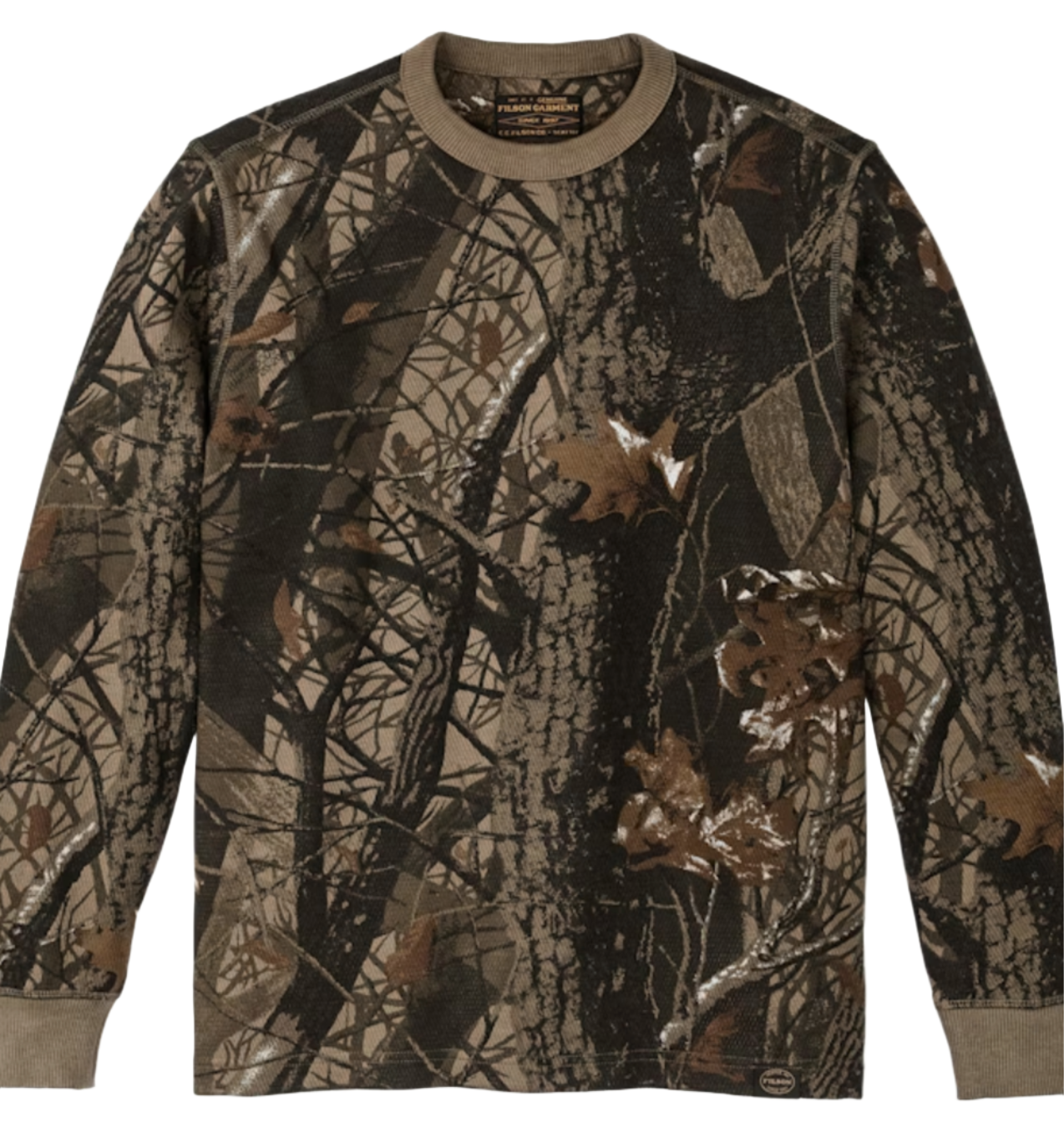 Filson Waffle Knit Thermal Real Tree Camo