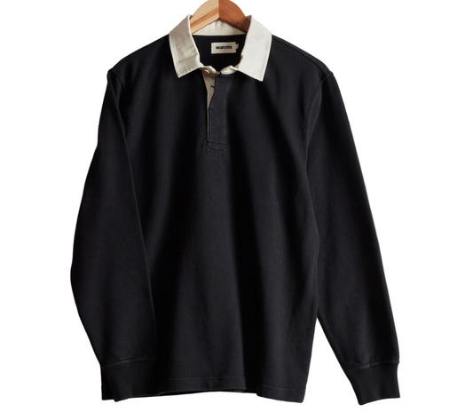 Taylor Stitch The Rugby Shirt in Coal