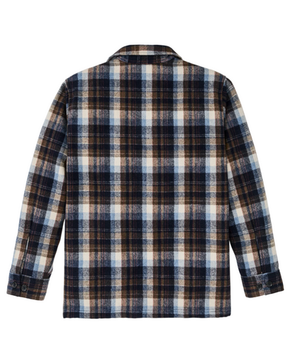 Filson Wool Jac-Shirt Brown/Light Blue Multi Plaid