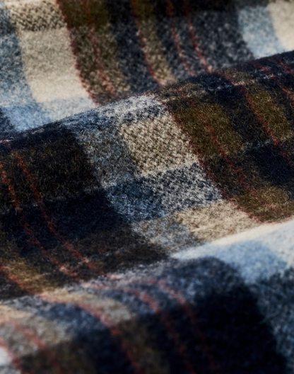 Filson Wool Jac-Shirt Brown/Light Blue Multi Plaid