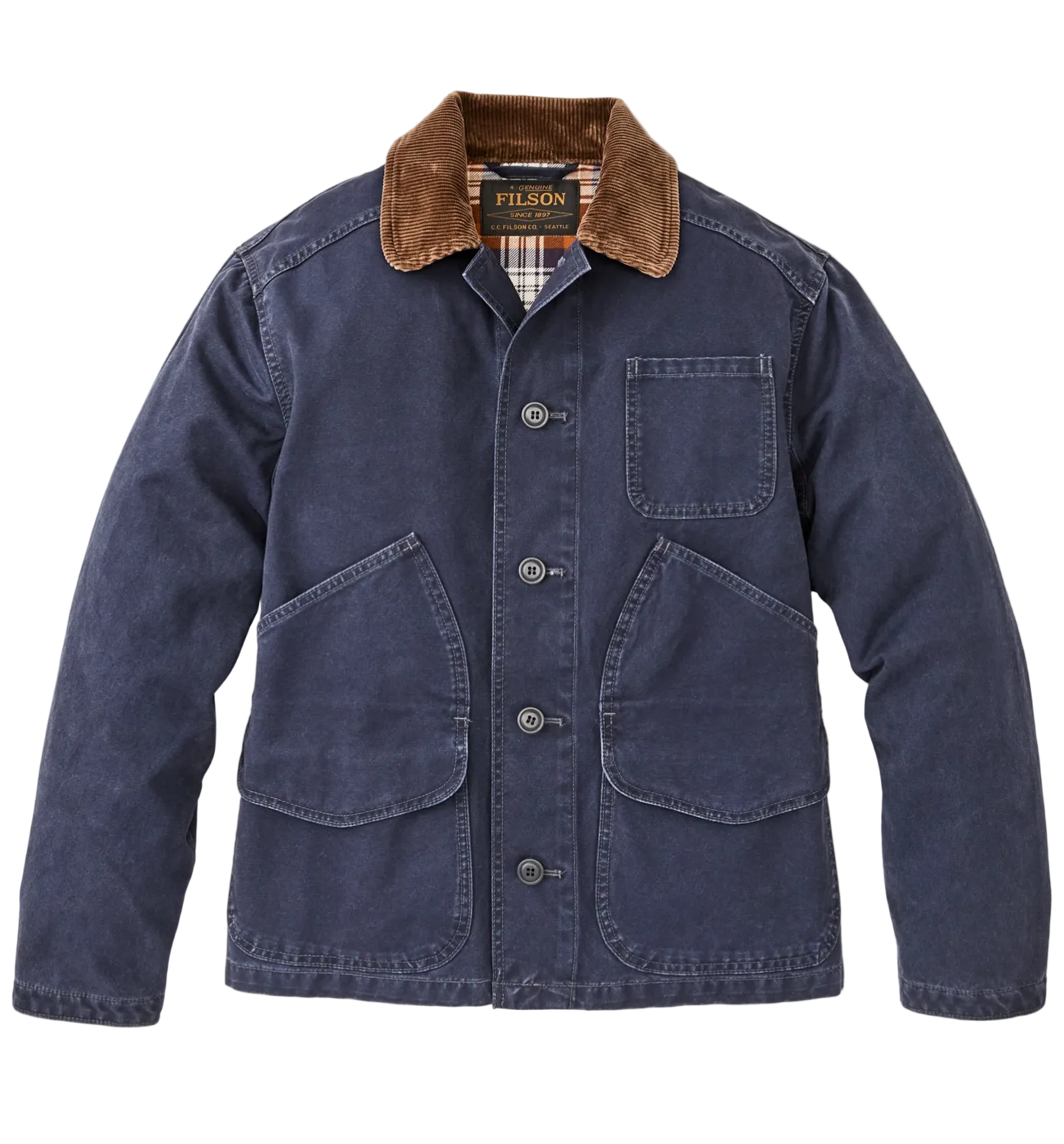 Filson Canvas Outfitter Jacket Blue Mussel