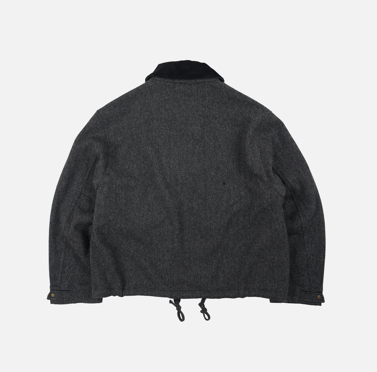 FrizmWORKS Herringbone Wool Heritage Hunting Jacket Black Grey