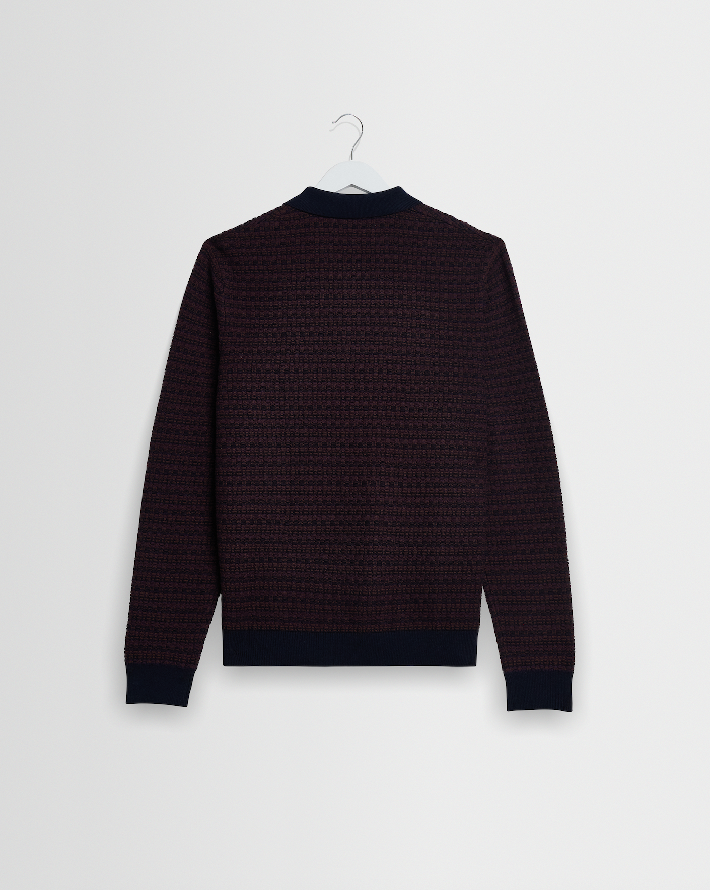 Wax London Oban Polo Mini Geo Brown/ Navy Print