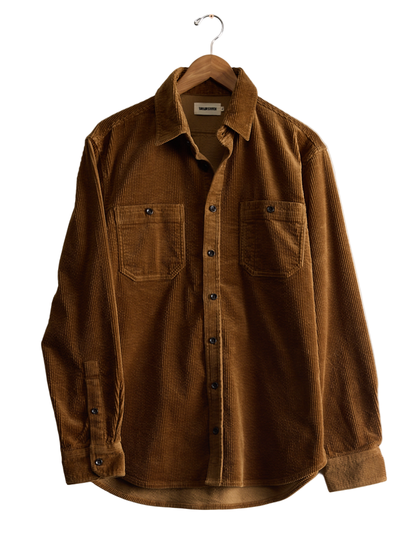 Taylor Stitch The Utility Shirt in Bourbon Corduroy