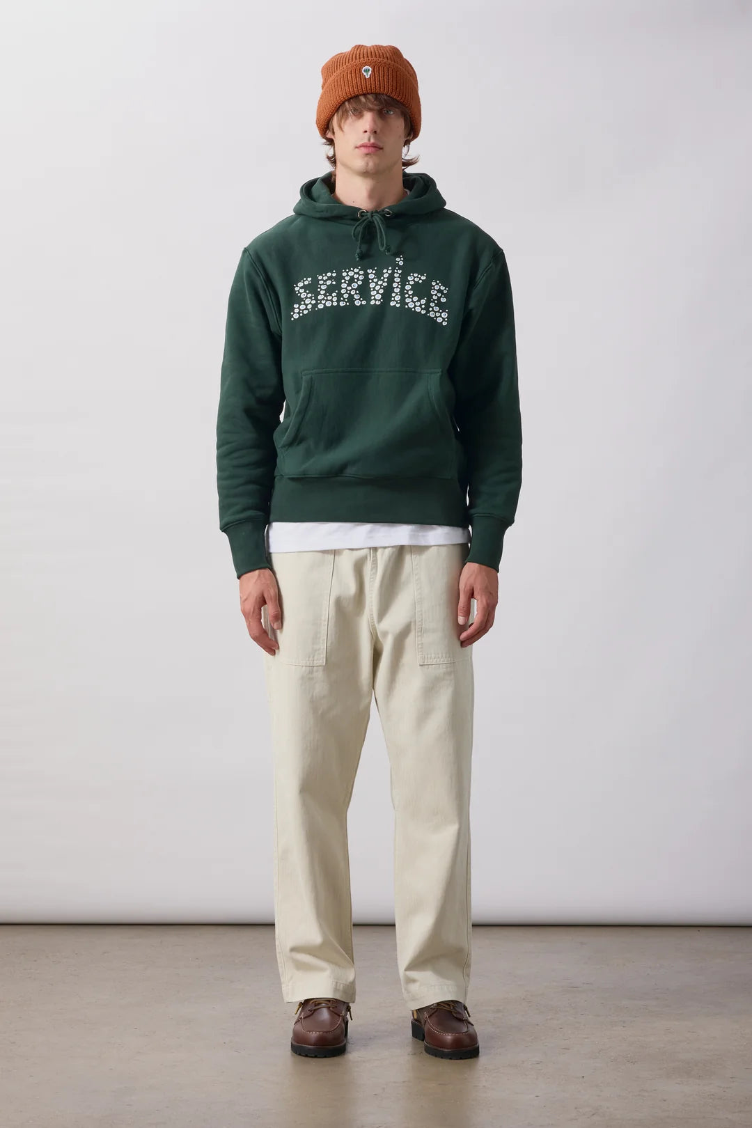 Service Works Pigment Herringbone Chef Pants Bone