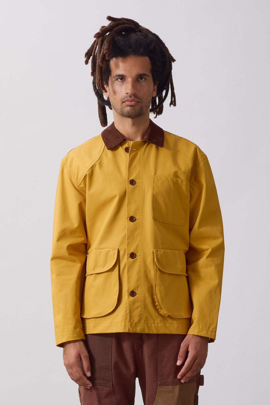 Service Works Waxed Barn Coat Ochre