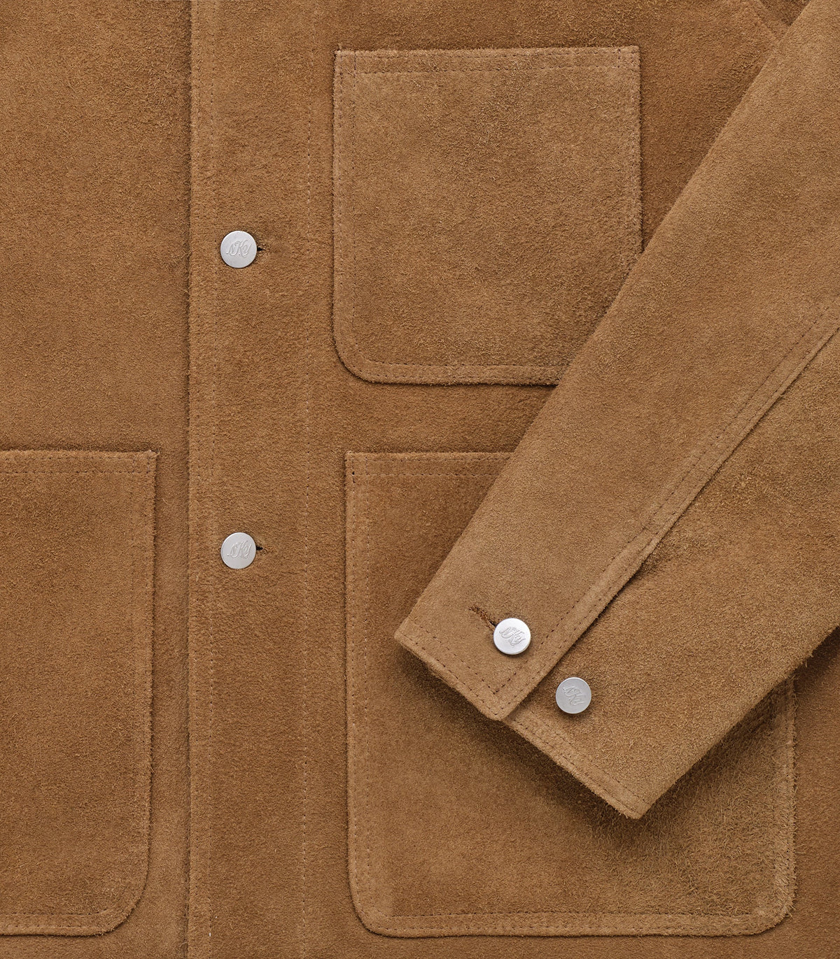 Knickerbocker Shag-Pile Suede Coat Earth