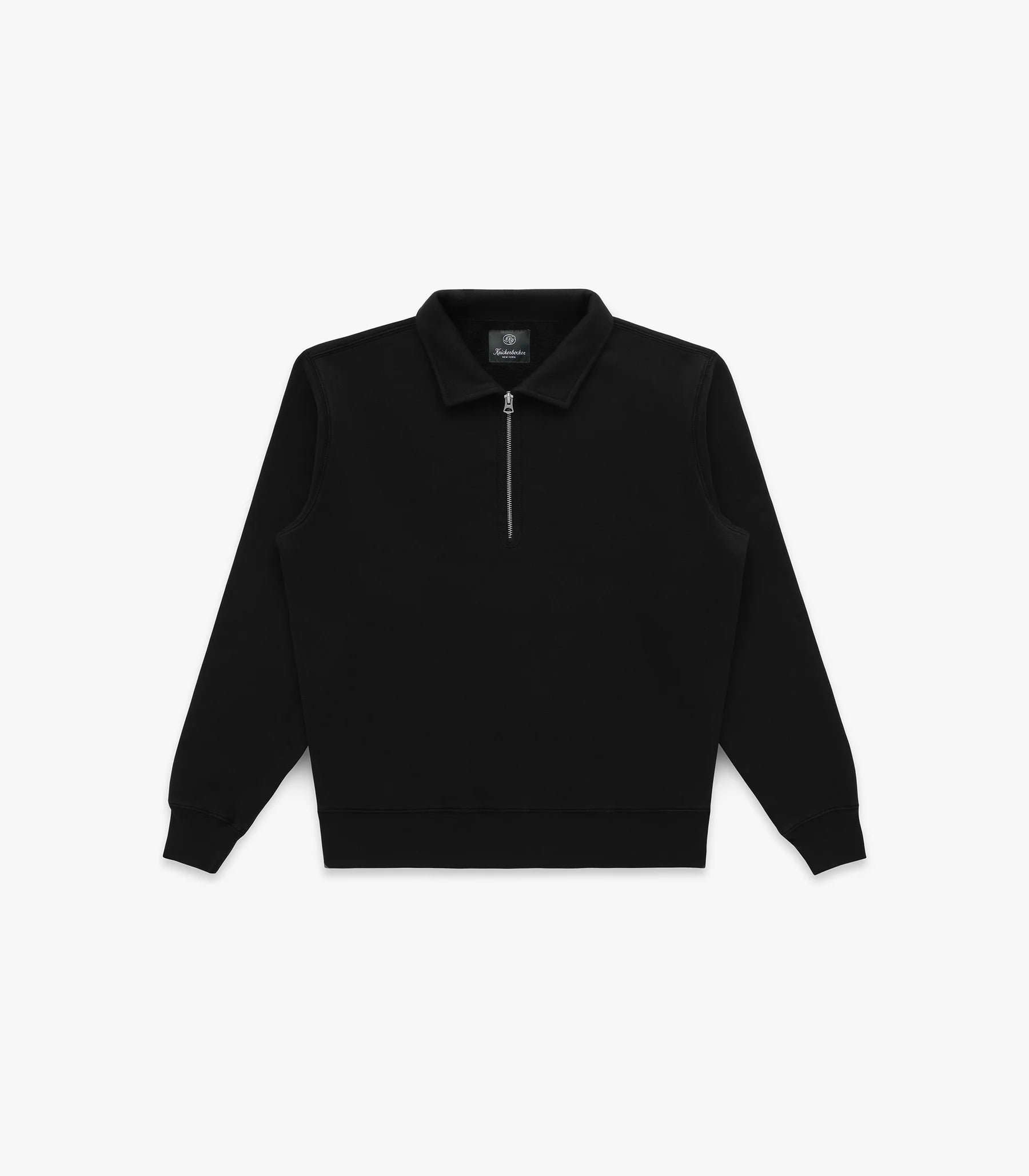 Knickerbocker Stadium Loft Quarter Zip Black