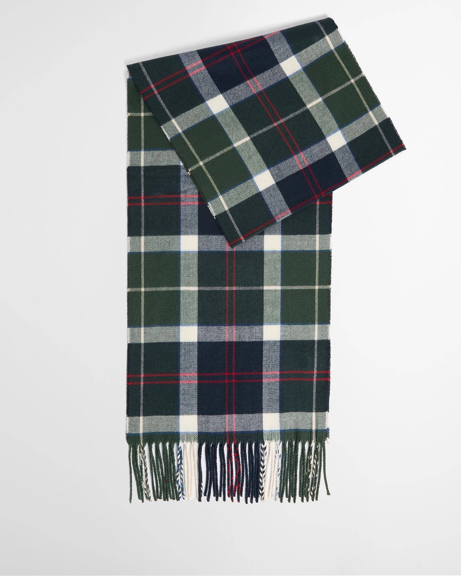 Barbour Galingale Tartan Scarf Evergreen Tartan