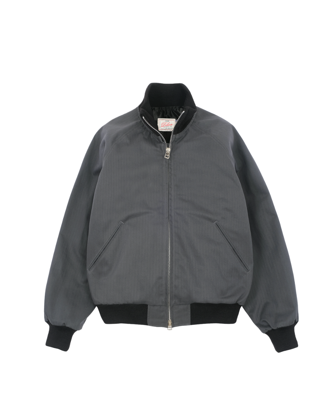 Dehen 1920 Pilot Jacket Slate Dry Wax Cotton