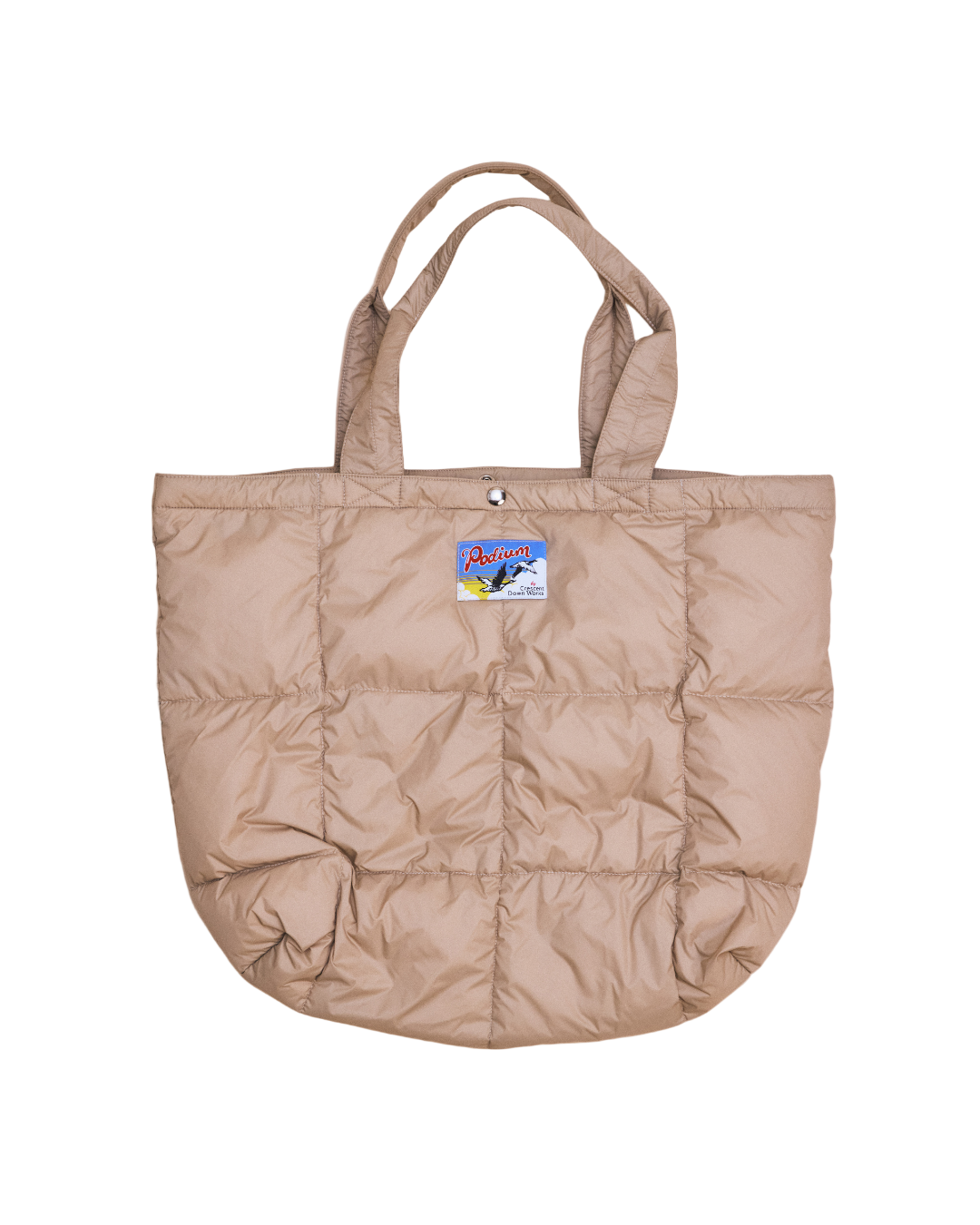 Crescent Down Works x Podium Down Tote Bag Putty/Black Nylon
