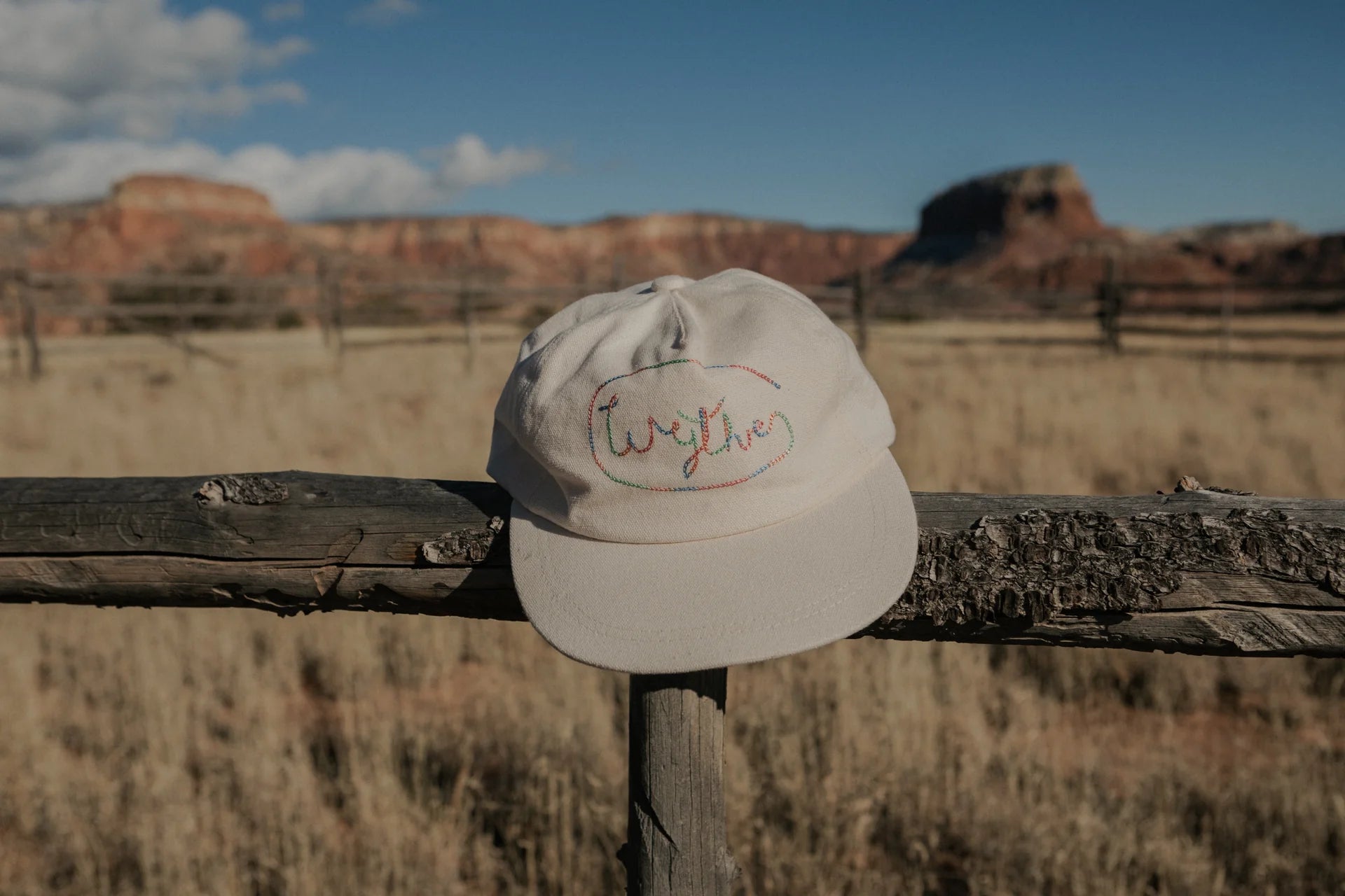 Wythe Chainstitched Canvas Ranch Hat Cream