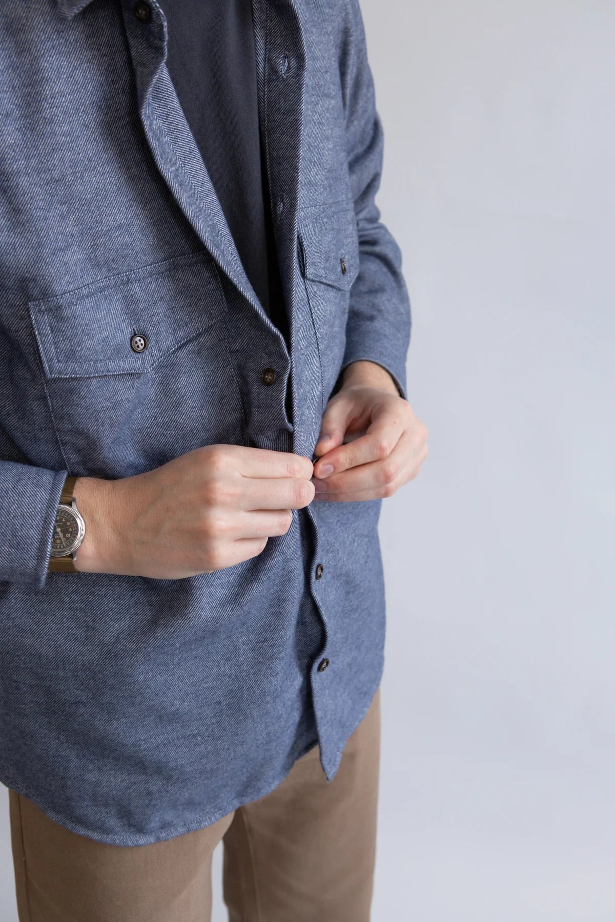 Freeman Cascadia Flannel Sound Blue Twill