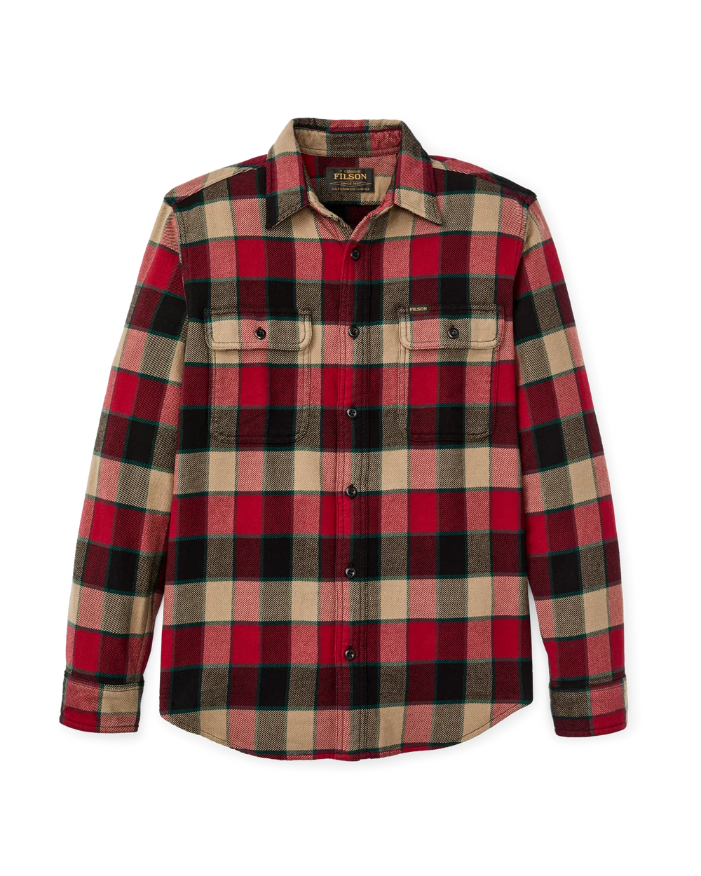 Filson Vintage Flannel Work Shirt Red/Cream Plaid