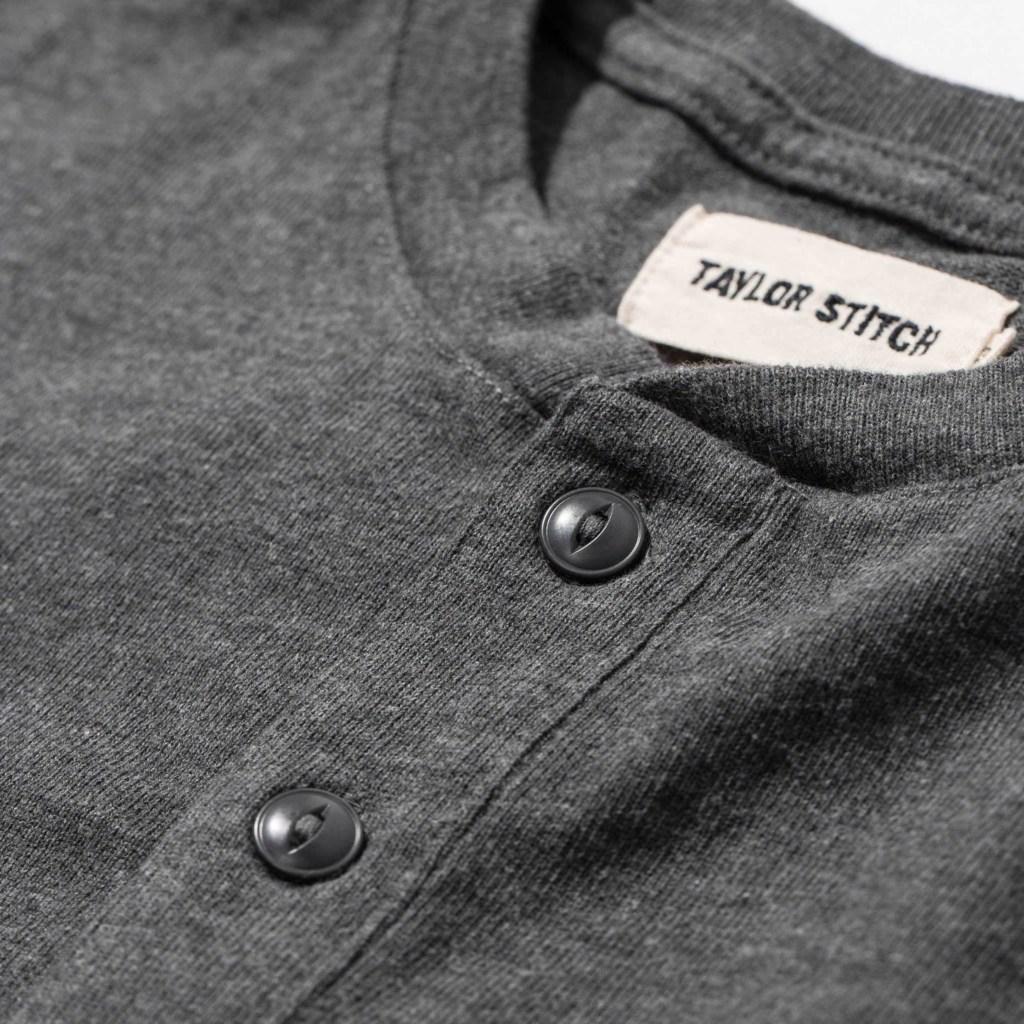 Taylor Stitch The Heavy Bag Henley in Heather Gray