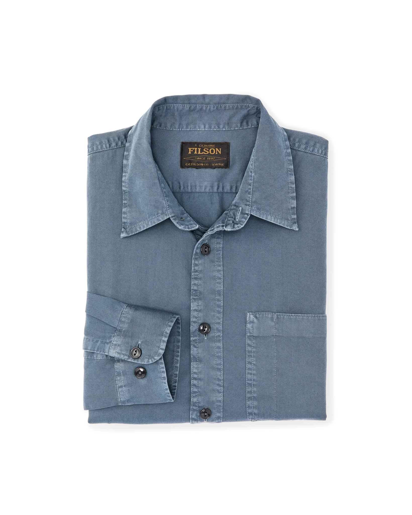 Filson 4.5 oz. Twill Shirt Orion Blue