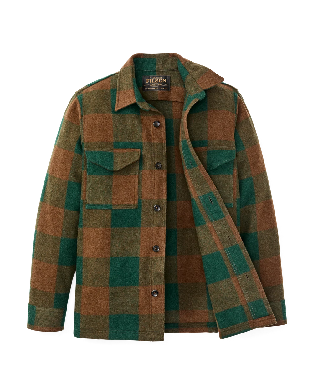 Filson Wool Jac-Shirt Bronze/Green Plaid