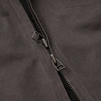 FrizmWORKS Heavy Canvas Destroyed Work Jacket Mud