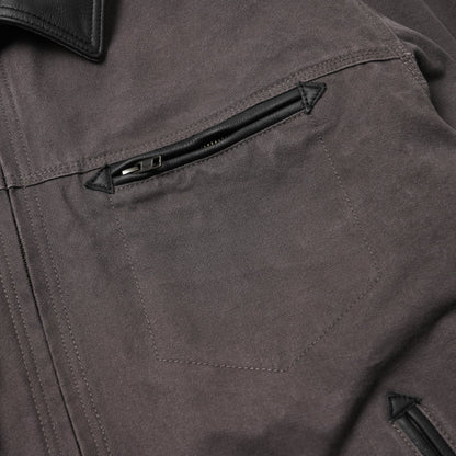 FrizmWORKS Heavy Canvas Destroyed Work Jacket Mud