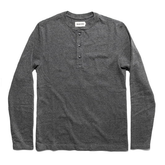 The Heavy Bag Henley in Heather Gray