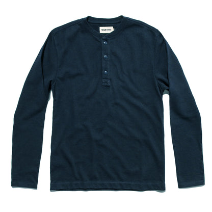 Taylor Stitch The Heavy Bag Henley in Navy