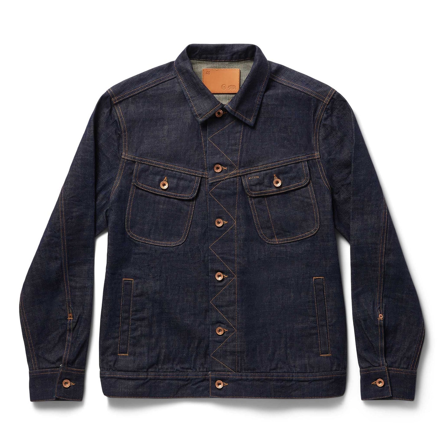Taylor Stitch The Long Haul Men's Trucker Jacket in Rinsed Indigo