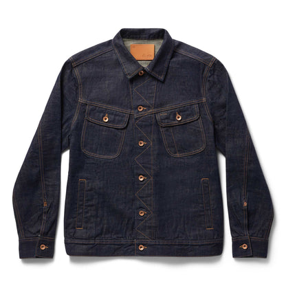 Taylor Stitch The Long Haul Men's Trucker Jacket in Rinsed Indigo