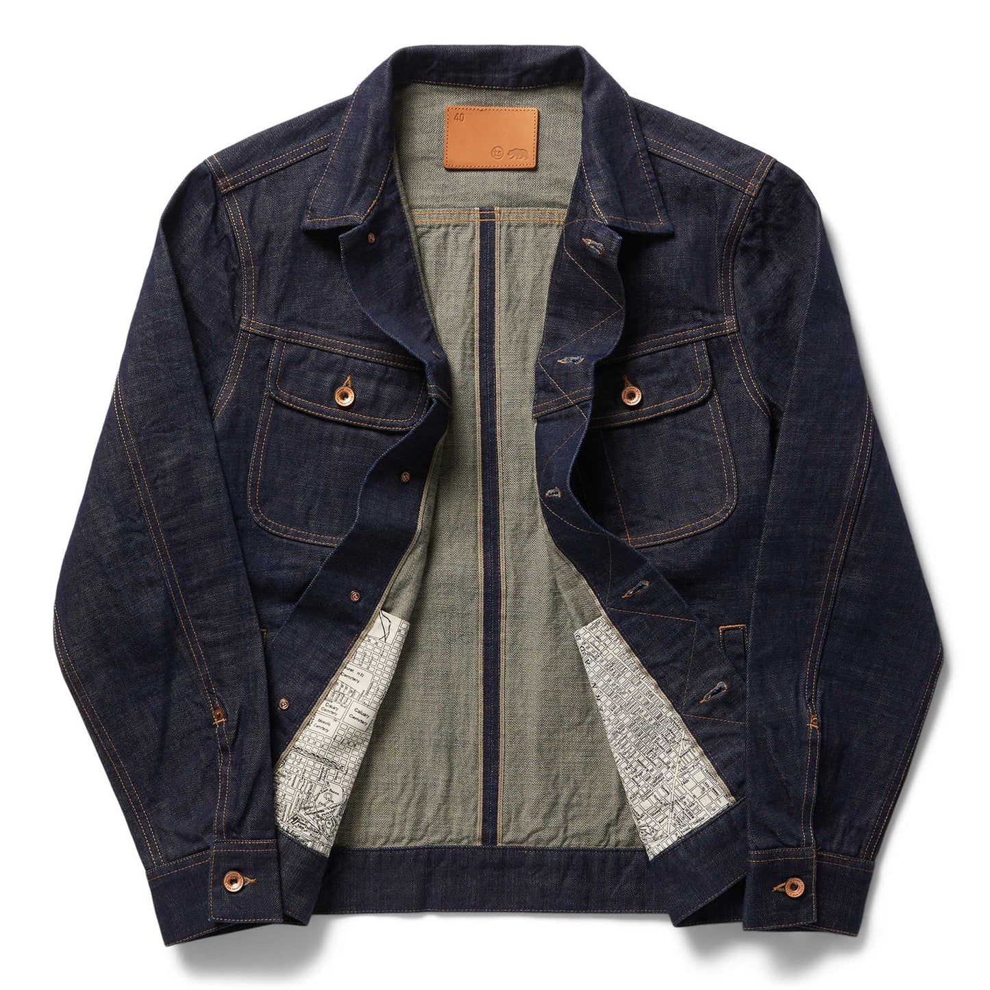 Taylor Stitch The Long Haul Men's Trucker Jacket in Rinsed Indigo