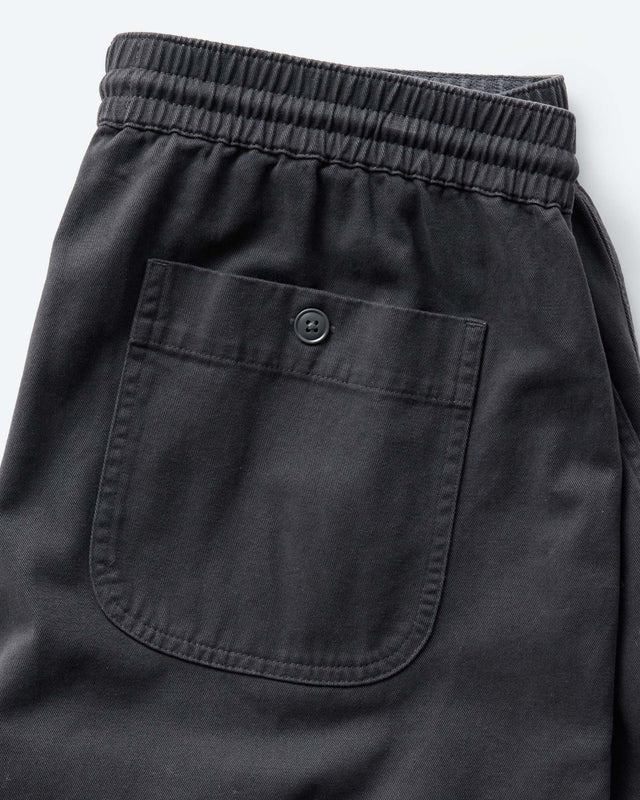 Taylor Stitch The Apres Short in Organic Faded Black Foundation Twill