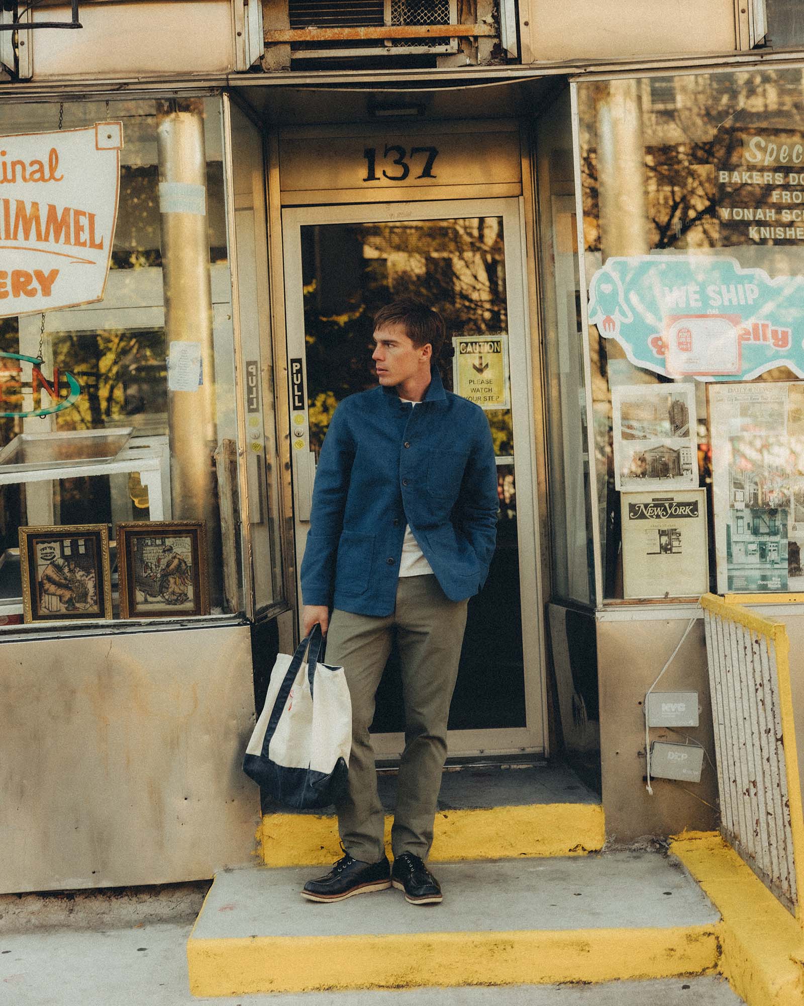 Taylor Stitch The Ojai Jacket in French Blue Moleskin