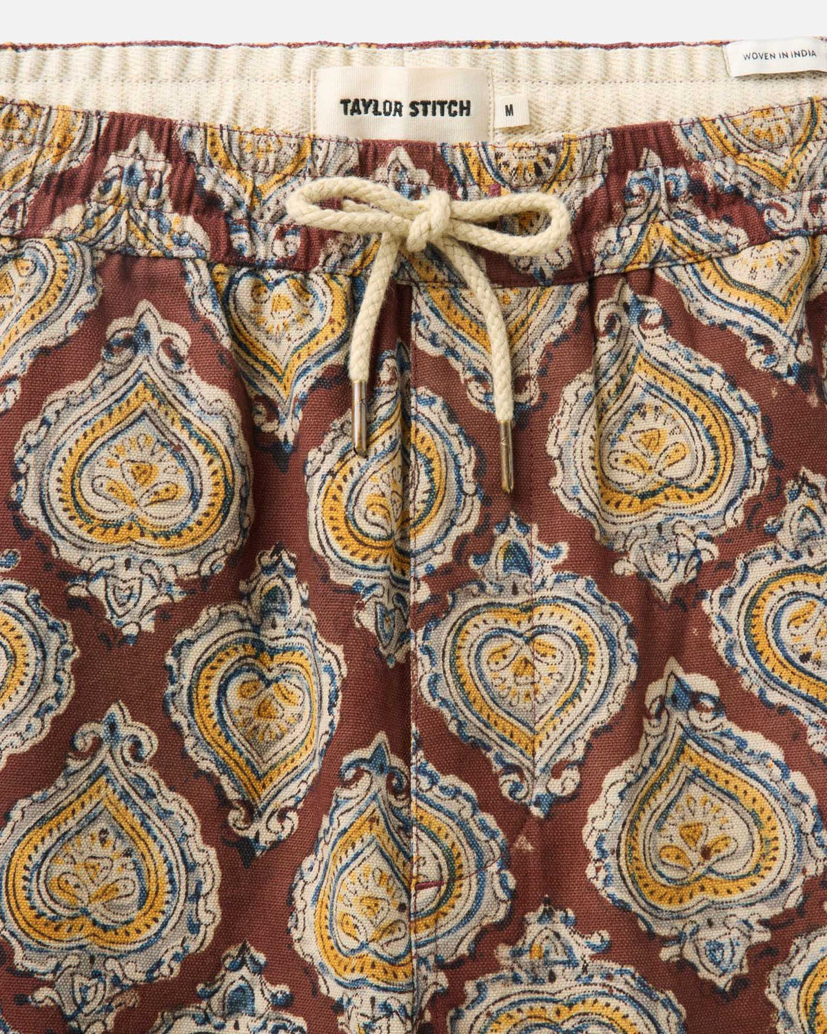 Taylor Stitch The Apres Short in Sangria Block Print