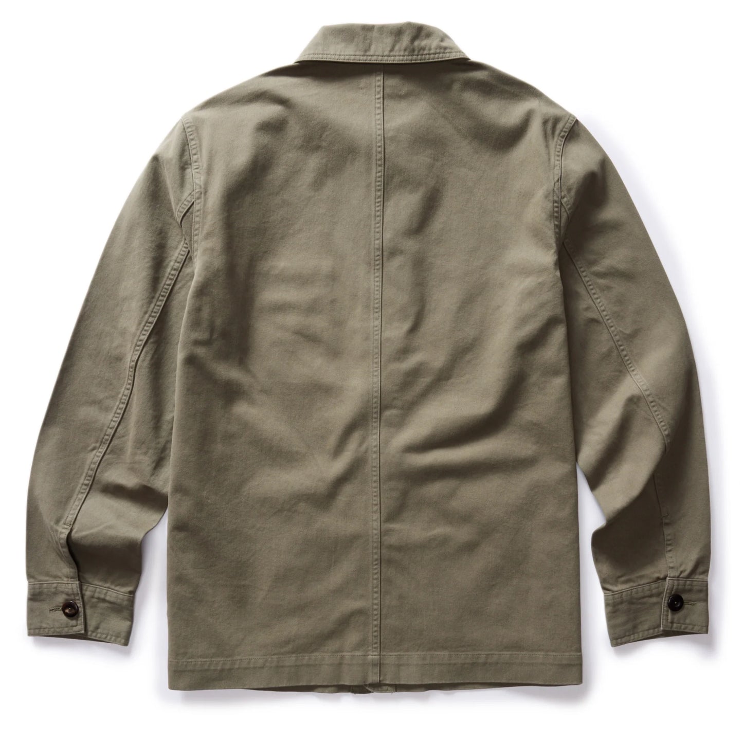 Taylor Stitch The Ojai Chore Coat in Smoked Olive Foundation Twill