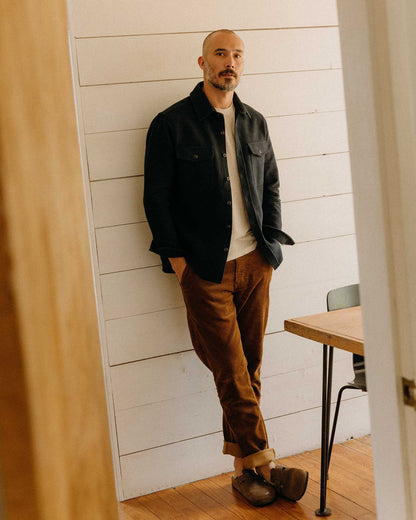 Taylor Stitch The Maritime Shirt Jacket in Dark Navy Twill