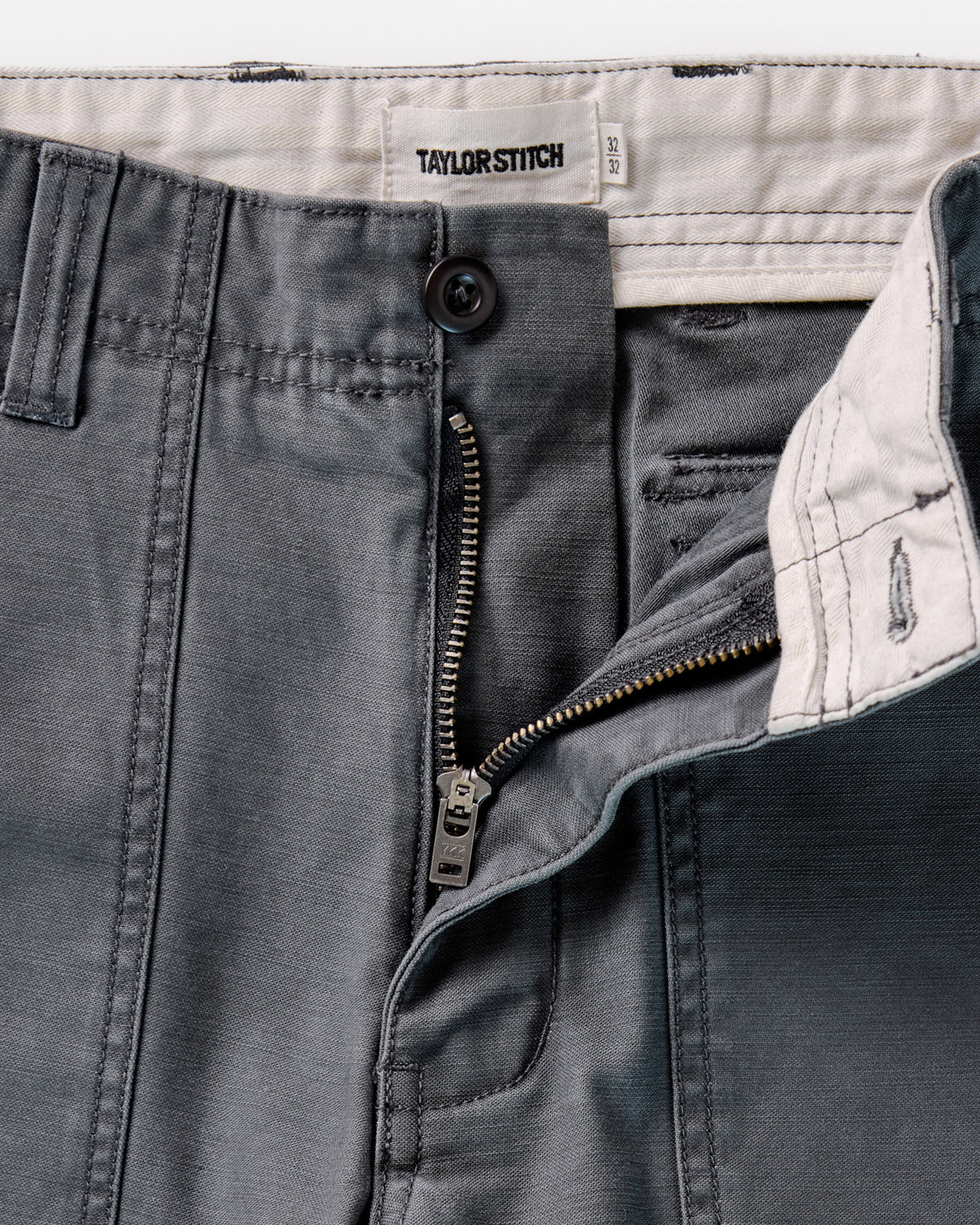 Taylor Stitch The Surplus Pant in Faded Black Reverse Sateen