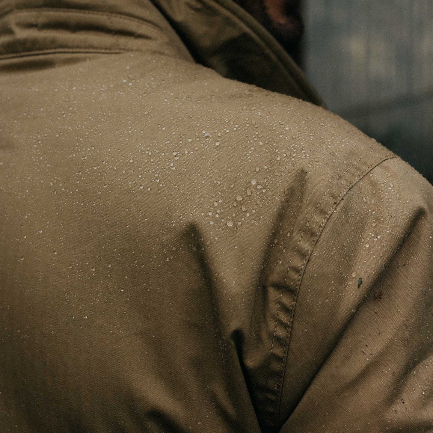 Taylor Stitch The Deck Jacket in Khaki Dry Wax