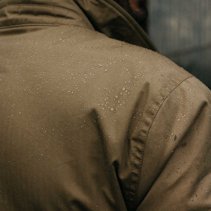 Taylor Stitch The Deck Jacket in Khaki Dry Wax