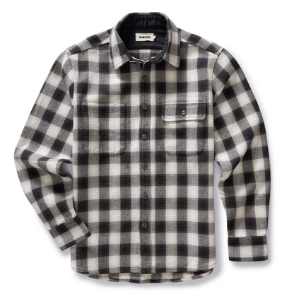 Taylor Stitch The Moto Utility Shirt in White Smoke Plaid