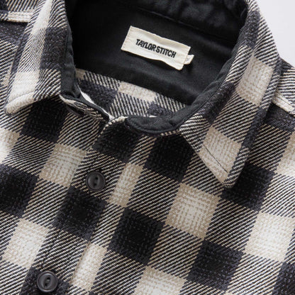 Taylor Stitch The Moto Utility Shirt in White Smoke Plaid