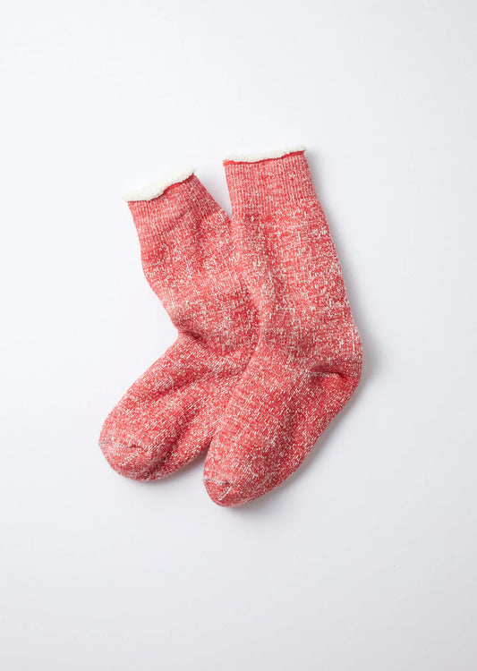 ROTOTO Double Face Crew Socks Red