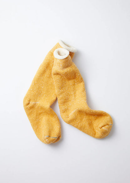 ROTOTO Double Face Crew Socks Yellow